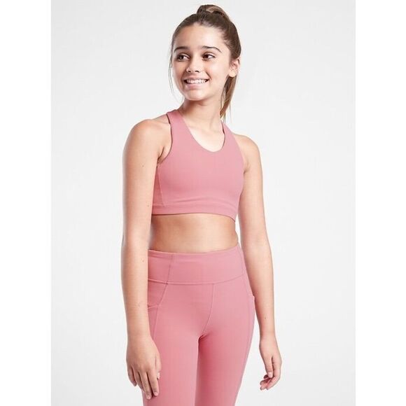 Athleta Girl Set Of 3 Sports Bras, 2 Upbeat Sports Bras, and 1 Speed Racer Size - Picture 4 of 9